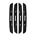 4pcs goma puerta de coche anti-colisión tira anti-arañazos pegatinas para Nissan Qashqai Altima Maxima Tiida Teana Skyline Juke 350Z (negro)