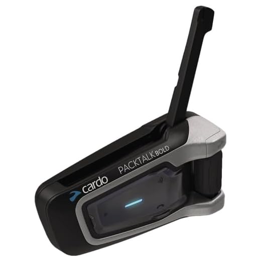 Cardo Packtalk Bold Motorcykel Bluetooth-kommunikations- och underhållnings headset med ljud av JBL (svart, enda paket)