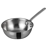 WINCO Mini Wok Stainless Steel, Silver