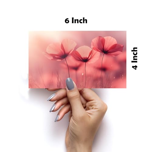 Image of SiddArtify Floral Wall Art Prints Set - Botanical Flower Poster Decor for Living Room Bedroom Office - Set of 2-4x6 Inch - Board (Pack of 6) - Sticker (Pack of 6)