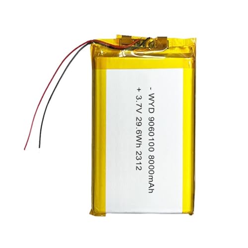 Batería recargable 9060100 8000 mAh 3,7 V de polímero de litio para reemplazo de celdas portátiles