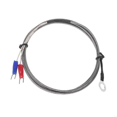 MDPXTJOG 10pcs K Type Thermocouple Temperature Probe 1m for Industrial Temperature Controller 0~400°C Waterproof