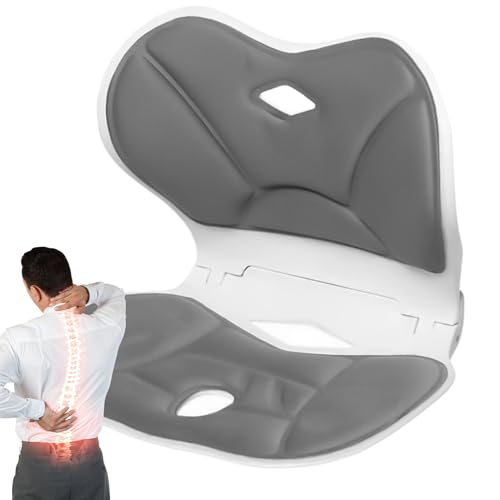 Generisch Cojín de asiento | Cojín de apoyo lumbar - Cómodo cojín portátil para silla de ruedas, avión, trabajo, viajes, sofá, asiento de coche