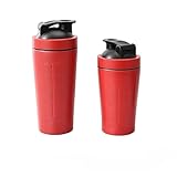 Amazon.co.uk SFOIKVG Sports water bottle 1pcs Stainless Steel Protein Powder Shaker Bottle With Ball Scale Leak Proof For Gym Fitness Sport Whey Shakes Water Cup for Outdoor(500ML,Red) #ad #ad