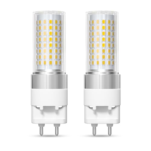 BrightWish Ampoule à LED G12 16W Blanc Froid, ampoule maïs bi-pin (équivalent 150W), 6000K 1600 Lumen Plafonnier Floodlight pour maison rue garage paysage entrepôt, Pack de 2