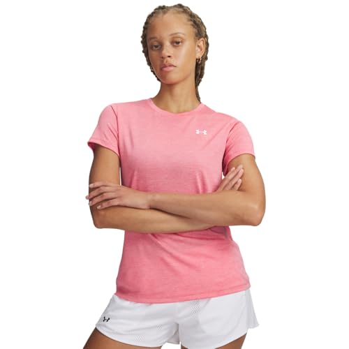 Under Armour Womens Tech Twist Short Sleeve Crew (601) Bittersweet Pink / / White Small