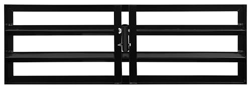 ADGO - Rastrillo nivelador 90x30 cm para césped - Sin Mango - Herramientas de jardín en Metal Negro anticorrosión - Herramienta niveladora para toperas y Tierra - Permite aplicar abonos Superiores