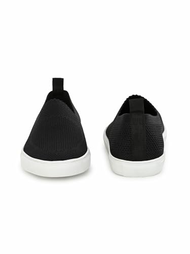 Buy STANPHORD Men Slip-On Casual Sneakers Black (TP 4189) - Image 4