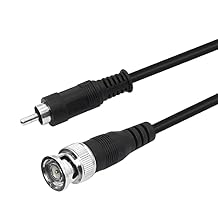 BNC to RCA Adapter Cable RCA Male to BNC Male 75 Ohm Coaxial Composite Video Connector Cable for Surveillance CCTV Camera System1M