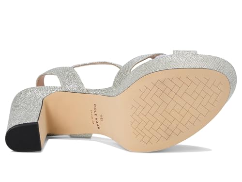 Cole Haan Cole Haan Womens Riannon Platform Sandal, Silver Glitter Mesh, 11-B US