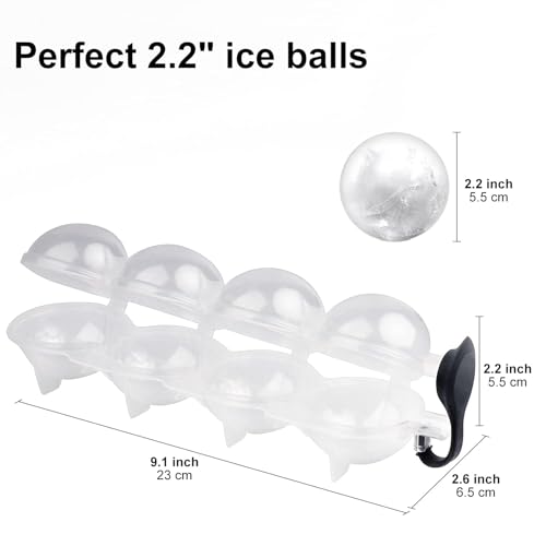 Molde para bolas de hielo redondas 2 piezas miniatura 5