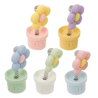 SOESFOUFU 5 Pcs Mini Artificial Flowerpot Car Dashboard Decorations Vivid Faux Plant Ornaments for Car Interior Decor Cute Accessories for Automotive Styling