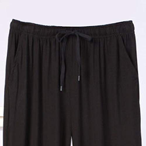 Lu's Chic Men's Soft Pajama Pants Lounge Long Bottoms Pj Casual Lounging Drawstring Modal2