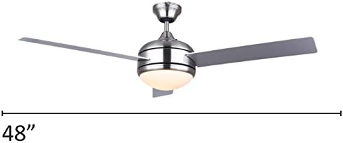 Canarm Calibre 48-inch Ceiling Fan with 48 inch dimension indicated