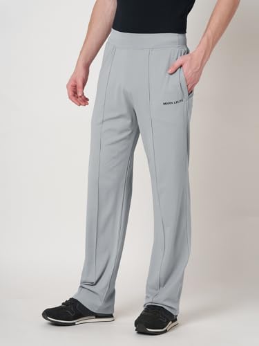 Image of MARK LEUTE Men's Straight Fit Rapid Dry Front Pleated Stretchable Lycra Trackpant
