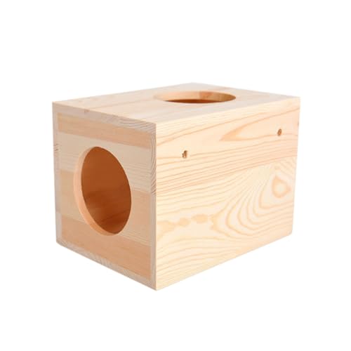 Casa de hámster de madera segura para ejercicio de cobayas 2