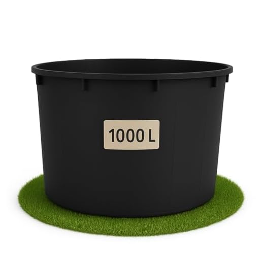 Ondis24 Regentonne 1000 Liter, Regenfass XXXL, Regenwassertank aus schwarzem Kunststoff, Wasserfass, Robust & UV-Beständig, Wasserspeicher Fass aus LDPE