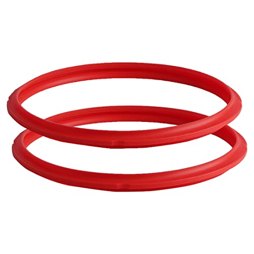 Instant Stainless Steel Pot Original Accessory - Silicon Gasket, Compatible Only With Instant Pot 6 Litres Electric Pressure Cooker, For Approx. 1 Year Of Regular Usage, Red