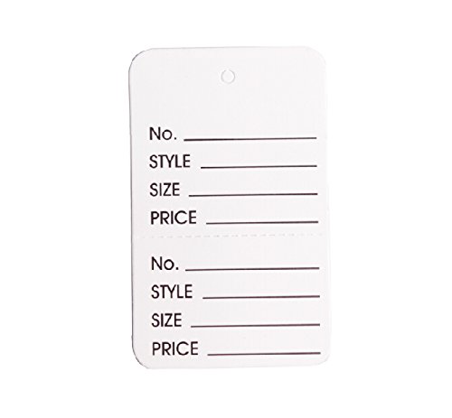 Clothing Price Labels/perforated Price Coupon Tags/jewelry Display Tag (3,000, white)