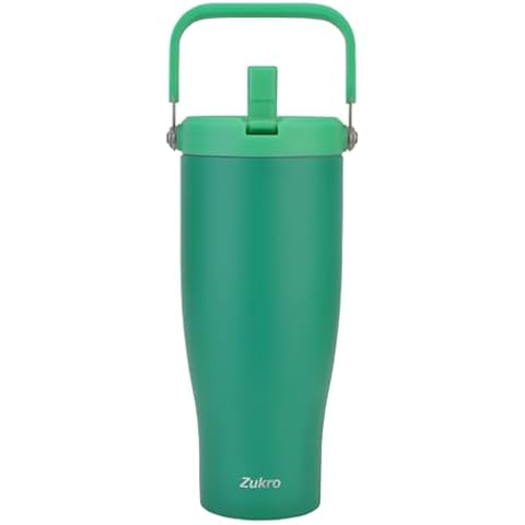 Zukro 40 OZ Insulated Tumbler with Straw Cover