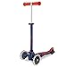 Micro Kickboard - Mini LED Deluxe - Micro Scooter a tre ruote Lean-to-Steer Svizzera progettato per bambini e bambini con ruote luminose attivate dal movimento per età 2-5 (blu navy)