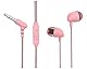 VoltShine Rosa Stereo-Kopfhörer mit Mikrofon, Lautstärkeregler, universelle Konnektivität; ideal für Anrufe und Musikhören.