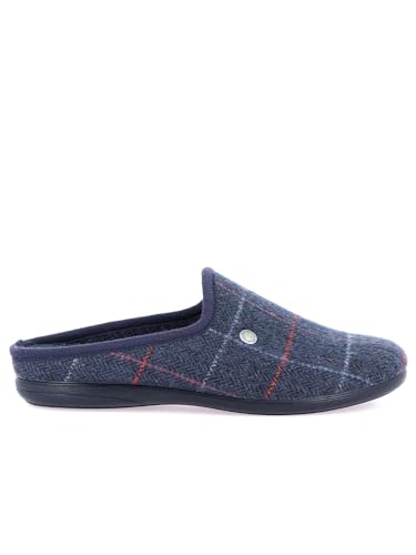 Chaussons homme bleus Grunland Gafo au confort haut de gamme