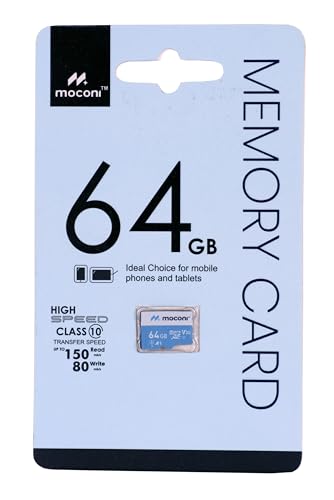 Image of 64GB-microSDXC Memory Card Grade U-3 /A1 /V30 Class 10, Up to 70 Mbps Reading & 150 Mbps Writing Speed with High Performance of Data Transfer (64, GB)