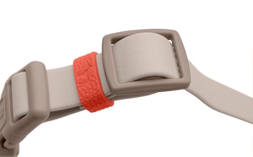 HUNTER Hundehalsung Havanna, Farbe: Greige, mit Kunststoffummantelung, stufenlos verstellbar, Klickverschluss, langlebig, reißfest, witterungsbeständig, pflegeleicht, Gunmetal-Look, Größe: M