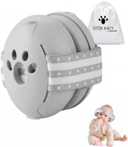 Gehörschutz Baby Ohrenschützer, Verstellbarer Lärmschutz für 0-36 Monate | Weiches Material, Komfortabler Sitz, SNR 25dB, Ideal für Flugzeug, Festival, Konzert Und Laute Umgebungen