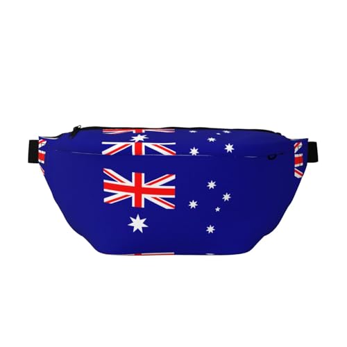 Sac banane de course à pied léger et ajustable imprimé Australie