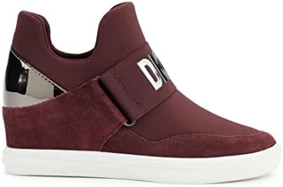 DKNY Women's Comfortable Classic Slip-on Sneaker Heeled Sandal, Bordeaux, 8.5 | Image 7