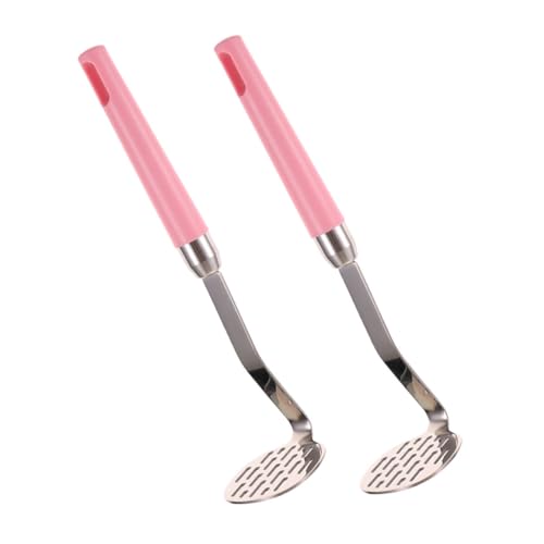 Donfamds Kartoffelpresse 2 Stück Edelstahl Rosa