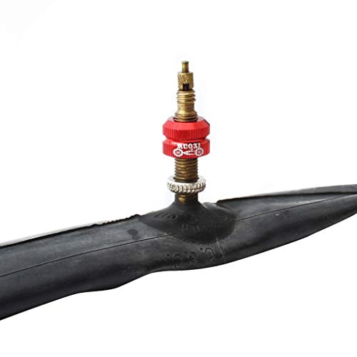 Tapa de válvula para neumático de bicicleta roja miniatura 6