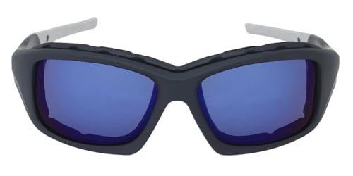 Harley-Davidson Men's Flames Sport Blue Sunglasses, Smoke Color Enhancing Lens4