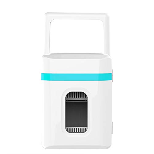 Mini-Kühlschrank, geringer Stromverbrauch, 10 l Kapazität, Halbleiterkühlung, AC-DC-Kompatibilitäts-Gefrierschrank,Blau