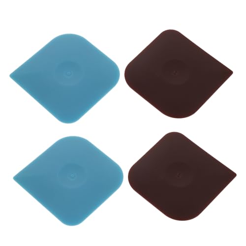 MUELODSIC 4pezzi Detergente per Ghisa Raschietto per Padelle AntiGraffio in Nylon Utensile da per Pulire Piatti e Pentole Raschietto per Impasto e Forniture