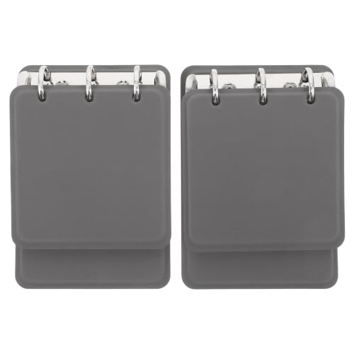 Libreta de bolsillo pequeña OUNONA gris para organizar reuniones de oficina y estudio