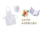 delantal blanco adulto para pintar Lote de 25 Delantales + Gorros de Cocina Infantiles para Niños Blancos
