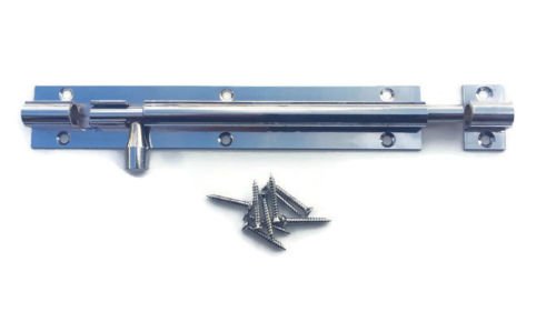 Swish Polished Chrome 6" (150Mm X 25Mm) Straight Barrel Door Bolt