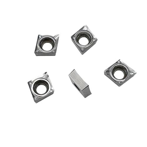 2 Stück Werkzeughalter aus Wolframstahl C06K/C08K-SCLCR06 Bohrstangen + 10 Stück Wendeschneidplatten aus Hartmetall CCGT060204-AK zum Bohren und Außenkreisschneiden von Aluminium,Kupfer und Kunststoff