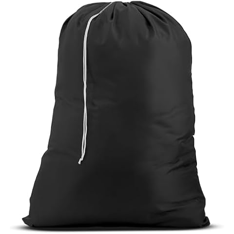 Nylon Laundry Bag with Locking Drawstring Closure Cover