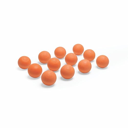 Champion Sports Colored Lacrosse Balls: Orange Official Size Sporting Goods Equipment for Professional, College & Grade School Games, Practices & Recreation - NCAA, NFHS and SEI Certified - 12 Pack