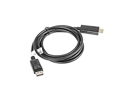 lanberg CA-DPHD-10CC-0018-BK Displayport 1.1A (19Pol) Stecker auf HDMI-A (1.4)" Stecker Kabel, 1,8m schwarz