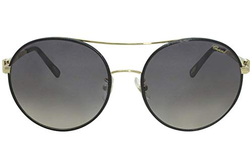 Chopard Round Sunglasses SCHB68S 0309 Navy Blue/Gold 57mm B682