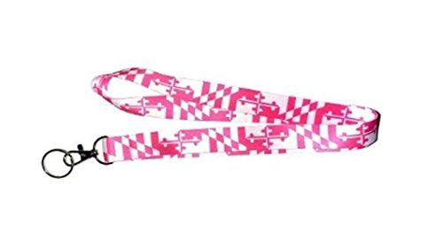 Maryland Flag Lanyard: Original, Pink (2 Options)