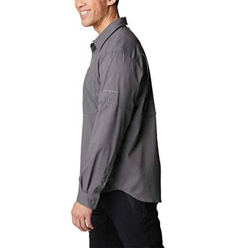 Image of Columbia Men's Silver Ridge Utility Lite Long Sleeve, City Grey, X-Small