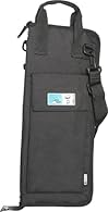 Holds up to 10 pairs of sticks with carrying handle, detachable shoulder strap & large outer pocket. Fully adjustable straps with metal clips to attach to floor tom. Clear window pockets for indentification of stick sizes and viewing of accessories. ...