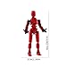 (Assembly Completed) T13 Action Figure Action Figure Set Robot Action Figure,3D Printed Multi-Jointed Action Figures Movable (Luminous)
