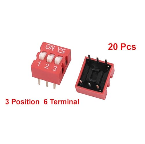 Interrupteur DIP 3 positions 6 bornes pour composant PCB et programmation carte